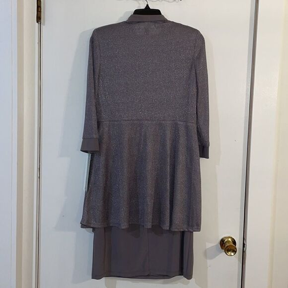 New with Tags R&M Collection Sparkling Silver& Gray Two piece- dress Women’s 6 - Picture 8 of 11